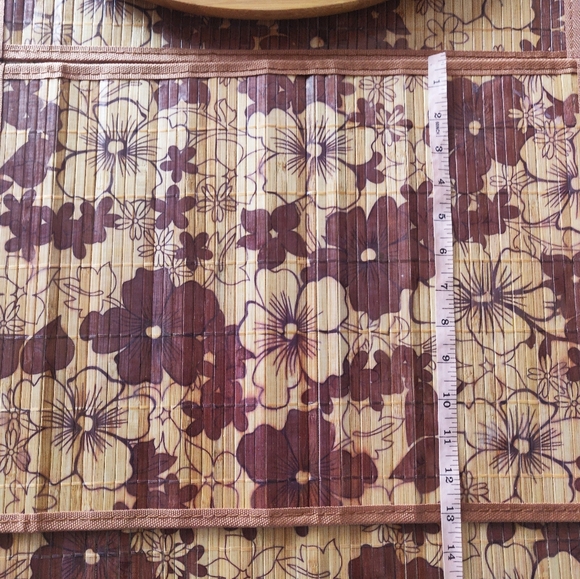 New bamboo tray with placemats. - Picture 11 of 13